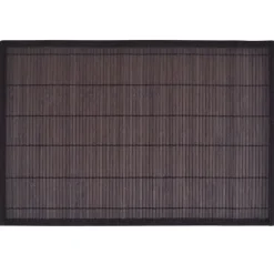 6 Bambus-Platzdeckchen 30 x 45 cm Dunkelbraun