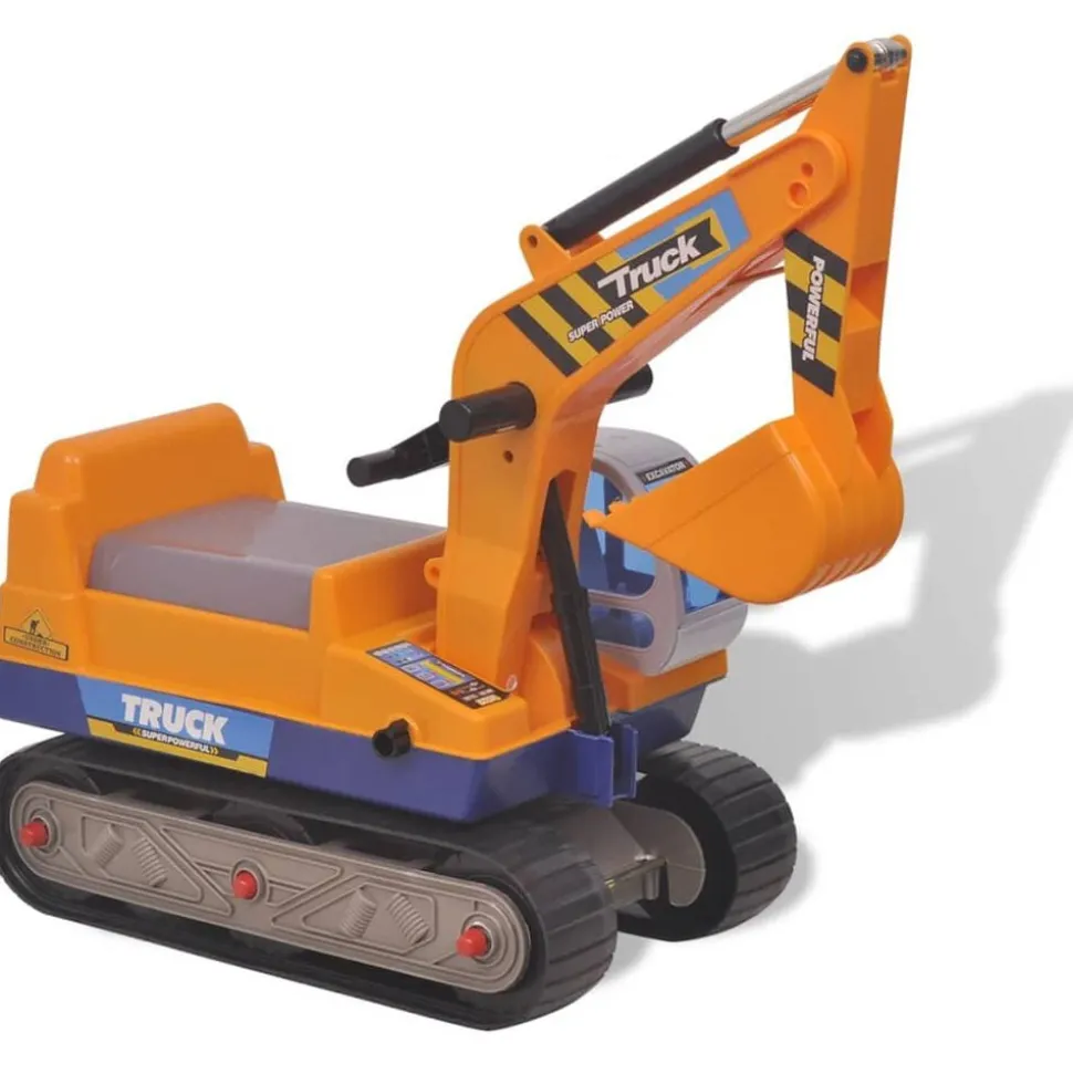 100089 vidaXL Aufsitzbagger Kunststoff Gelb