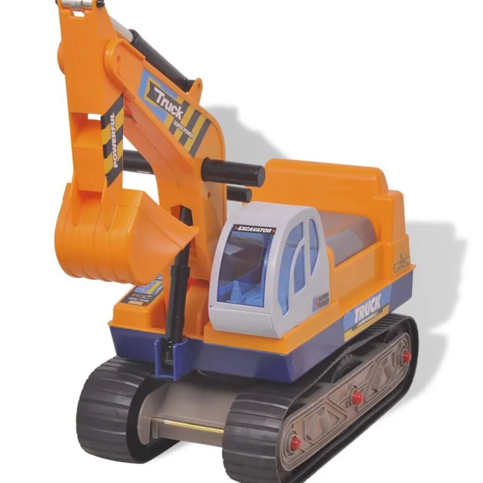 100089 vidaXL Aufsitzbagger Kunststoff Gelb