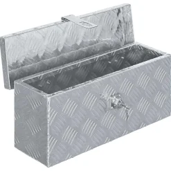 vidaXL Aluminiumkiste 48,5 x 14 x 20 cm n Silber Hot