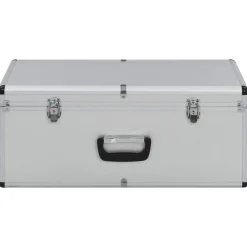 vidaXL Aufbewahrungskoffer 2 Stk. Silbern Aluminium