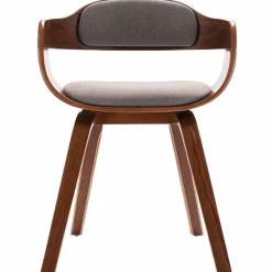 vidaXL Esszimmerstuhl Taupe Bugholz und Stoff