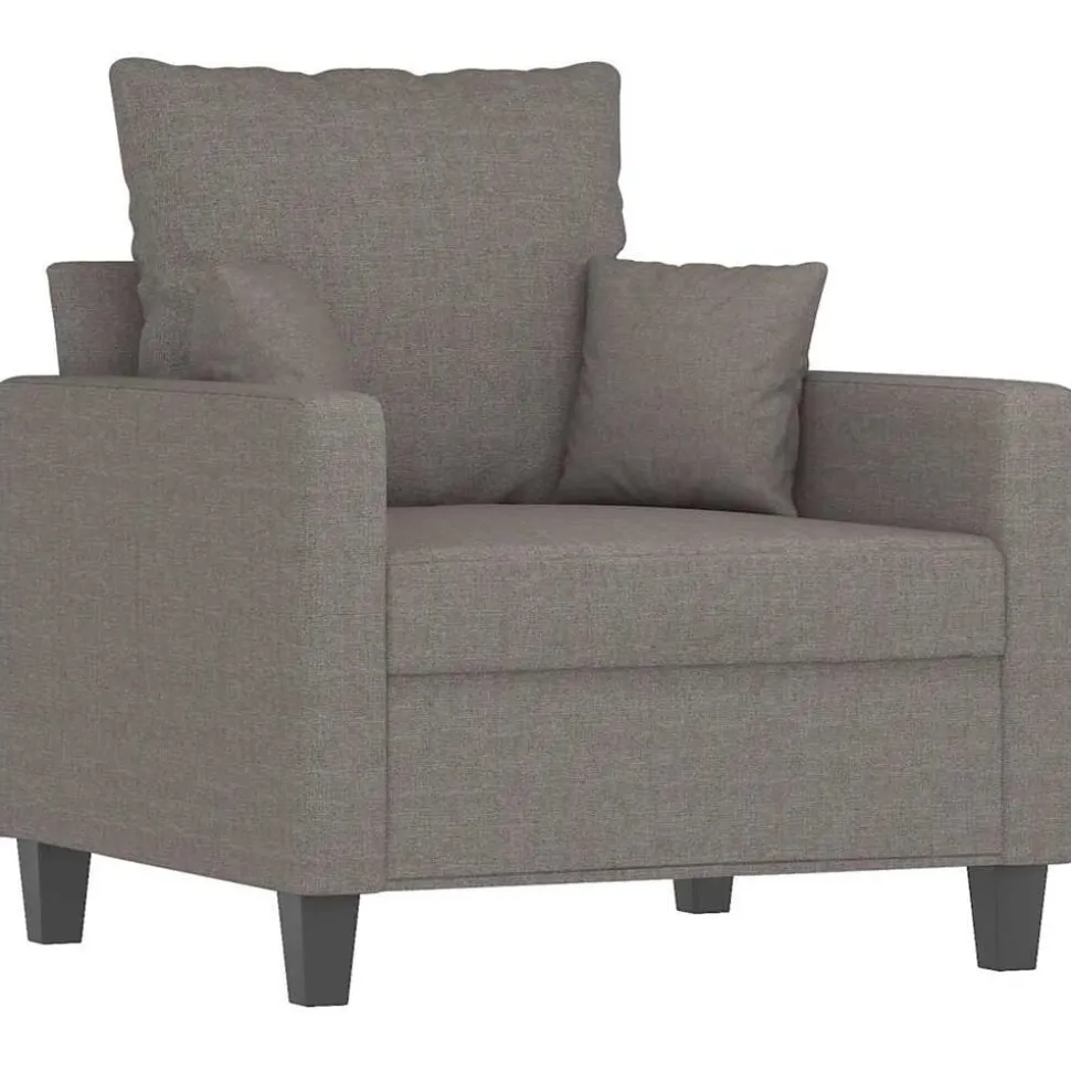 vidaXL Sessel Taupe 60 cm Stoff