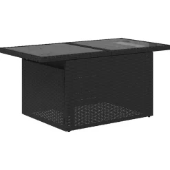 vidaXL 11-teiliges Gartensofa-Set mit Kissen, es Polyrattan Schwarz Best