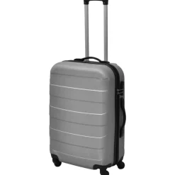 vidaXL 3-tlg. Hartschalenkoffer-Set n 45,5/55/66 cm Silber New
