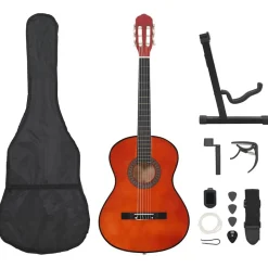 vidaXL 12.-tlg. Klassische Gitarre Set für Anfänger 4/4 39"