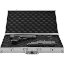 vidaXL Waffenkoffer Aluminium ABS n Silber Clearance